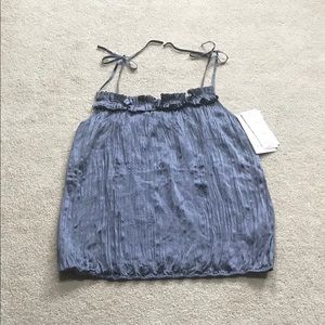 New With Tag Peter Nygard  100% Silk summer Blue Tank Top 14